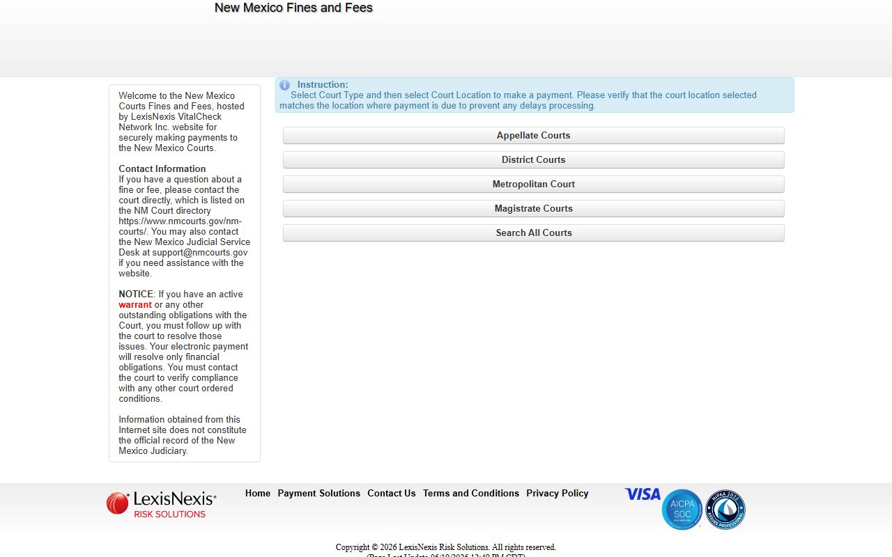 Eddy County court records New Mexico fines and fees portal