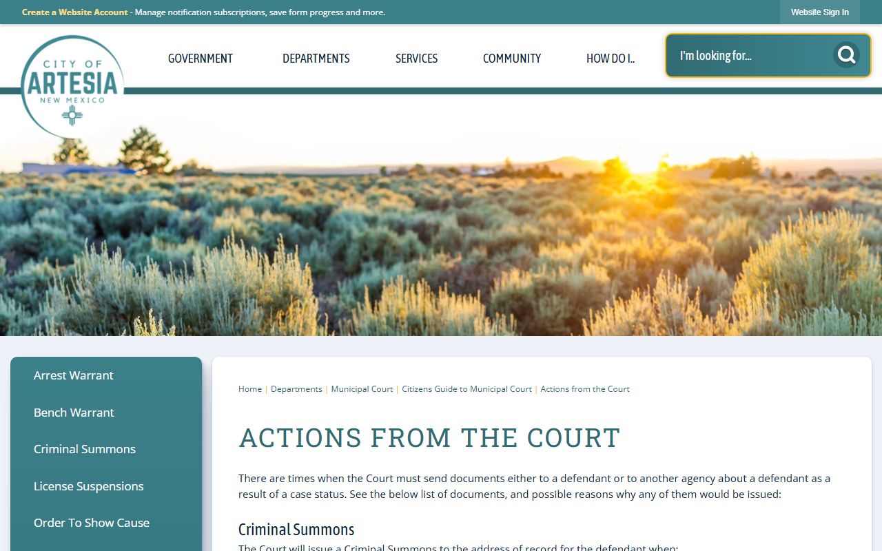 Eddy County traffic court records Artesia court actions